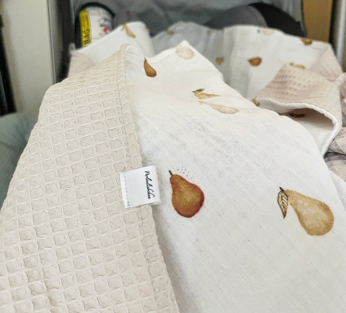 Sofortkauf Einschlagdecke MUPIQUE CREME - PEARS