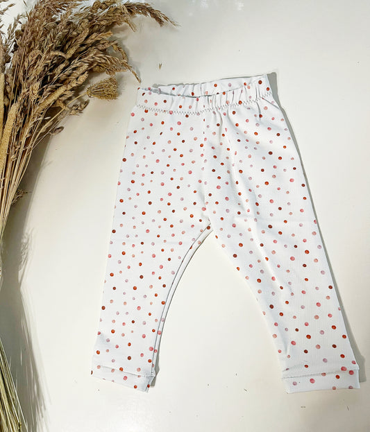 Sofortkauf LEGGINGS / SLIM HAREM - PINK DOTS 62/68