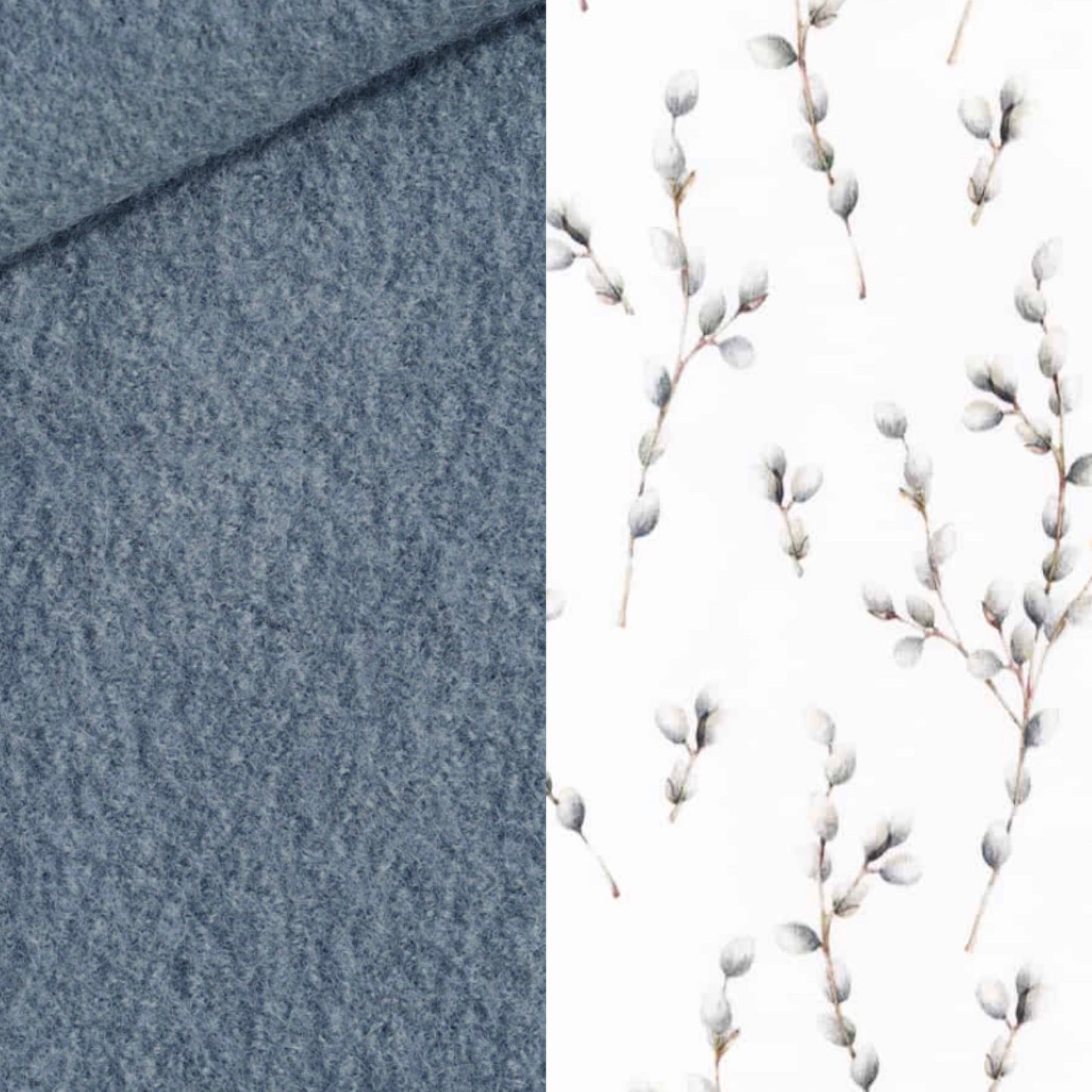 Einschlagedecke Wollwalk - Jeansblau