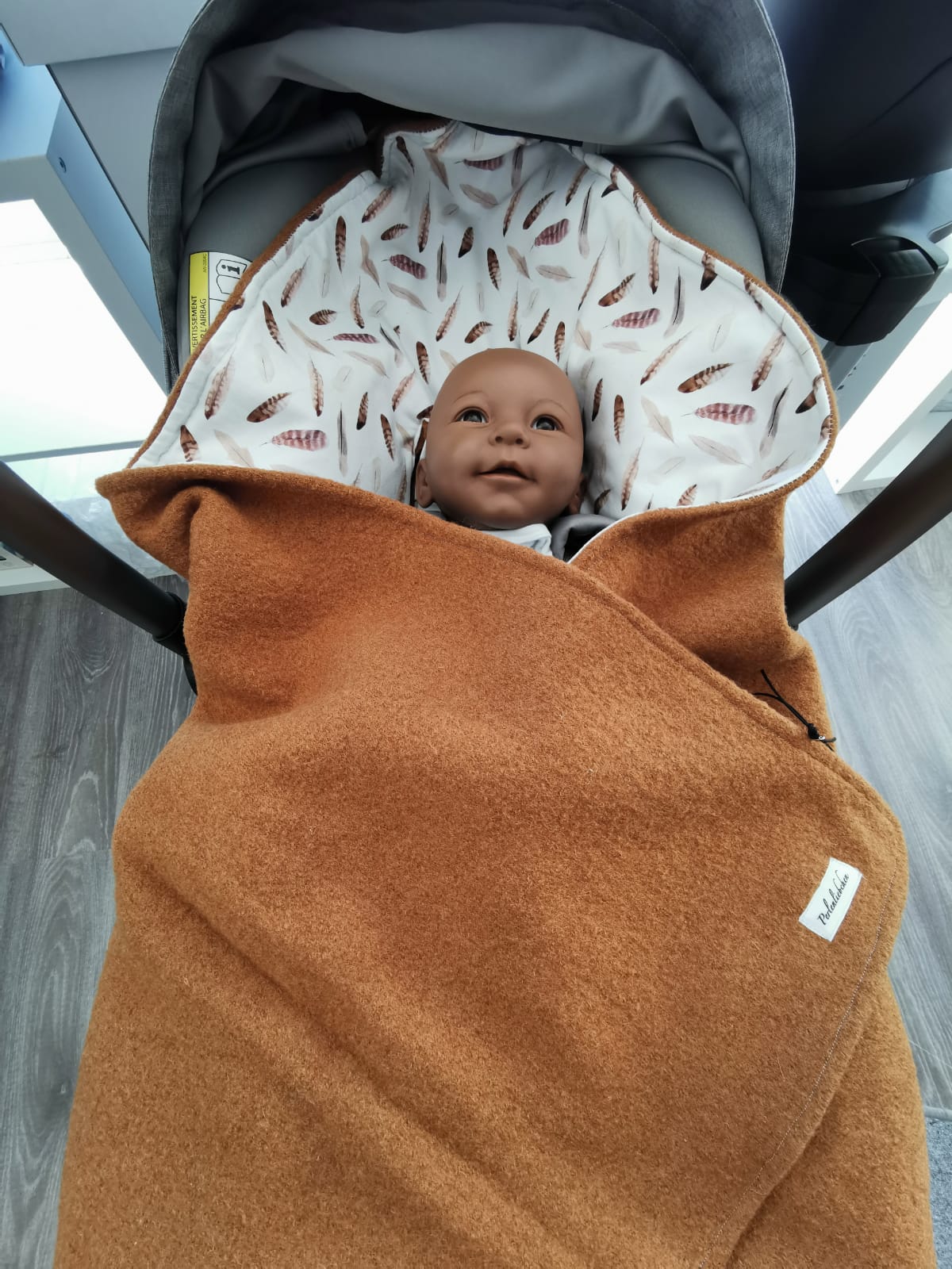 Einschlagedecke Wollwalk - Rost