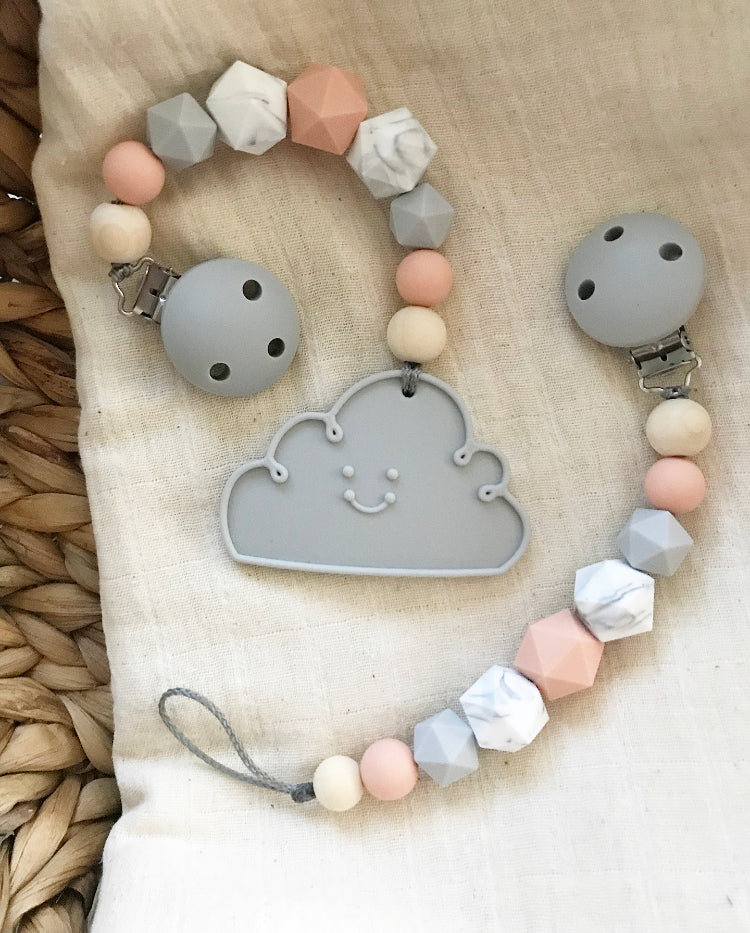 Schnullerkette ENNA - peach