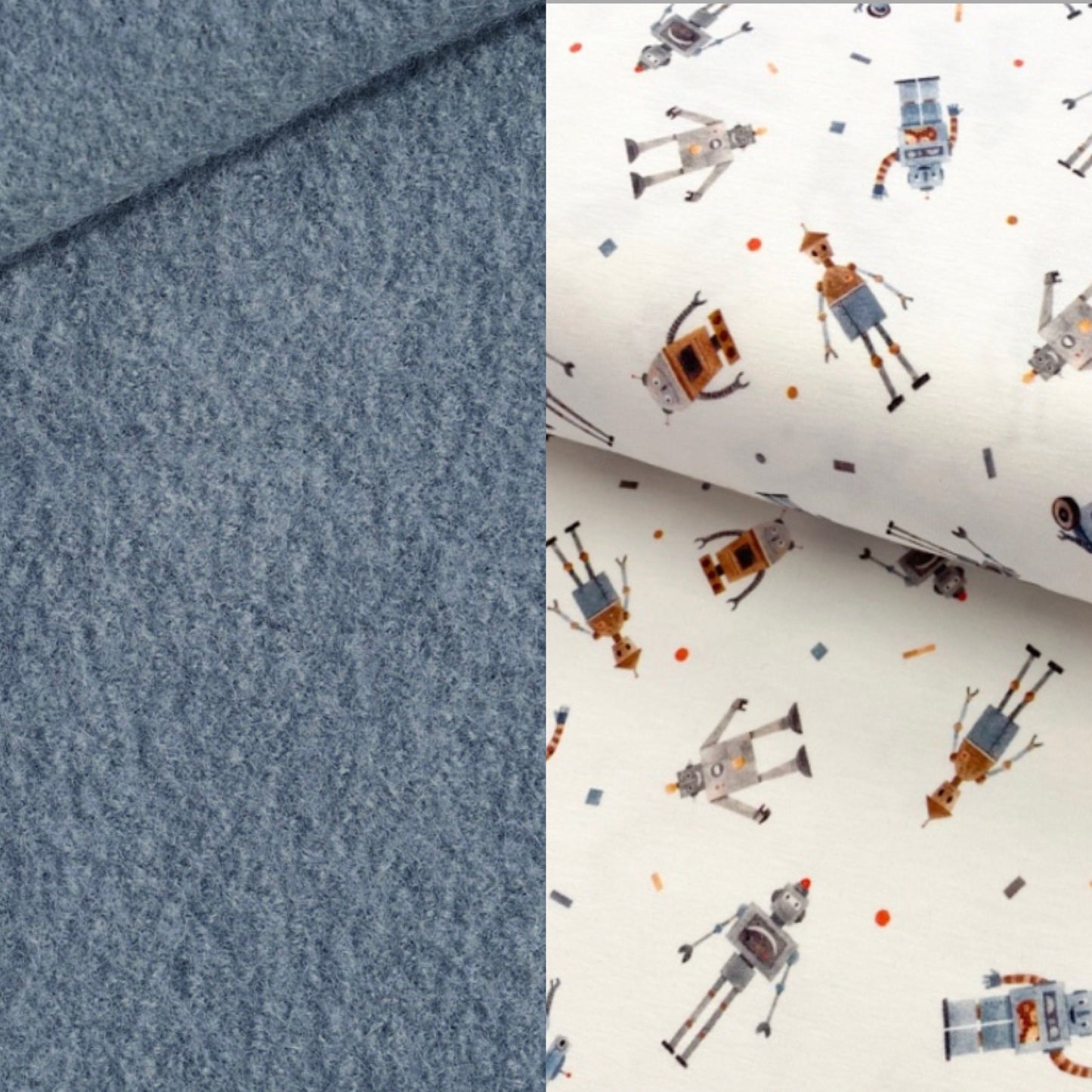 Einschlagedecke Wollwalk - Jeansblau