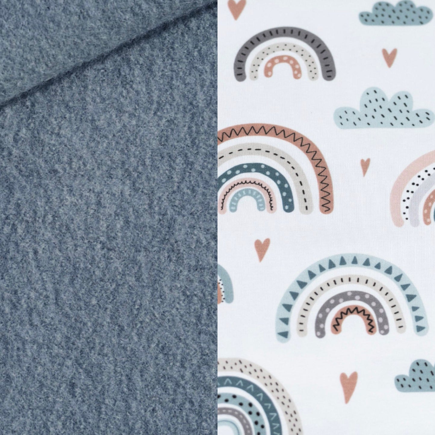 Einschlagedecke Wollwalk - Jeansblau