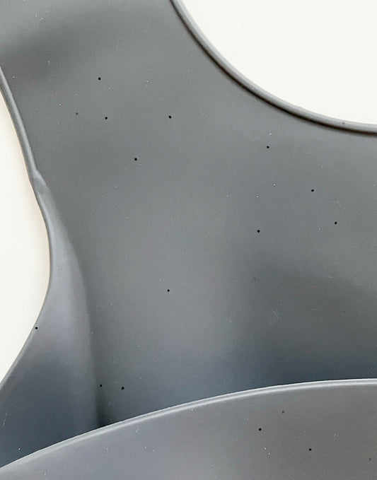 Silikon Lätzchen - anthrazit gritty