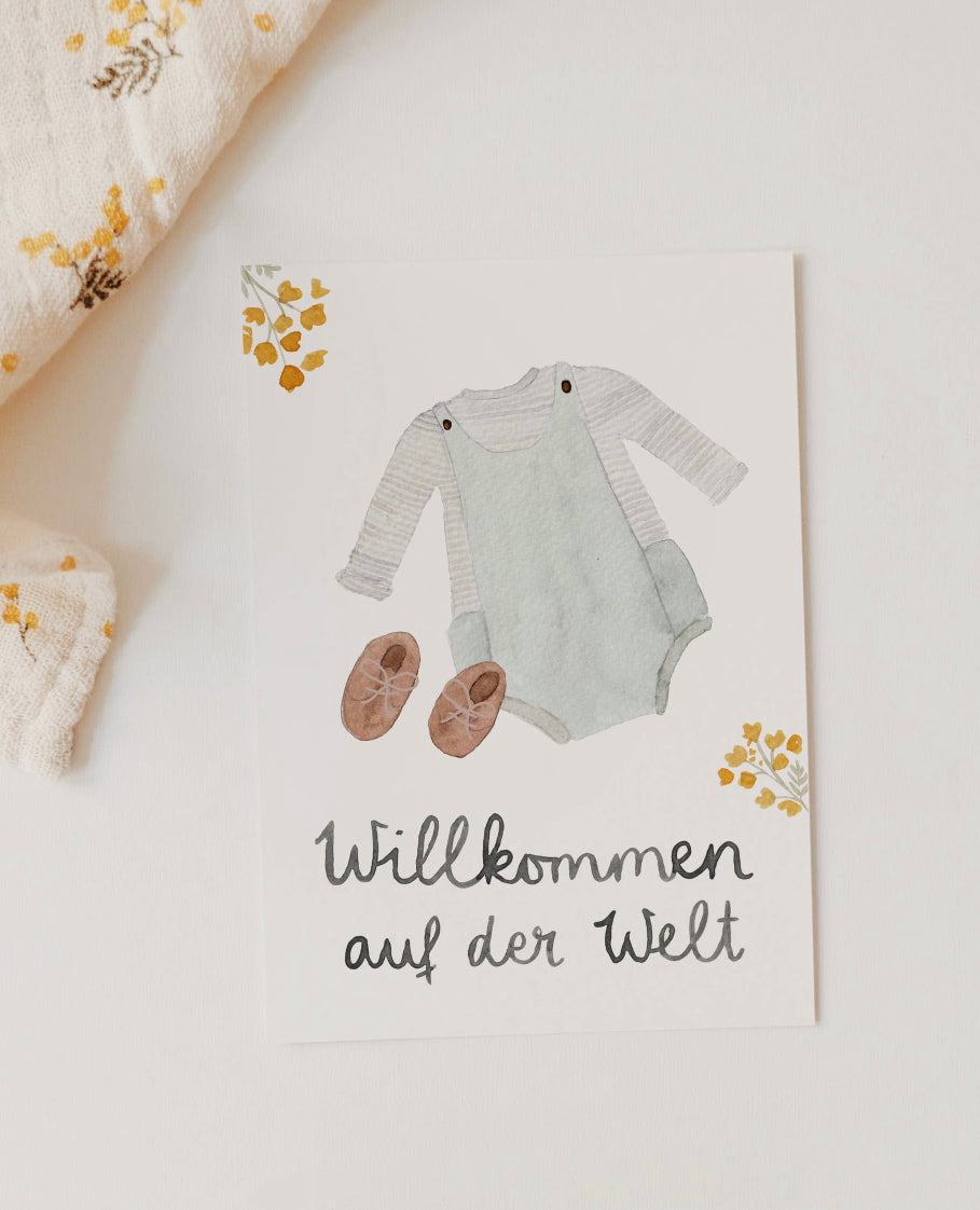 Postkarte WILLKOMMEN