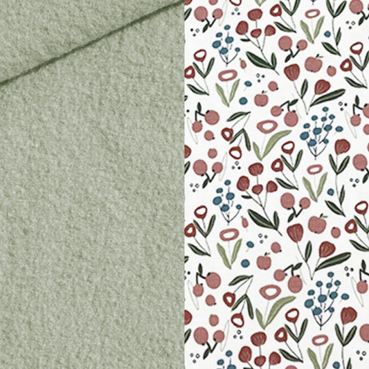 Einschlagedecke Wollwalk - earth green