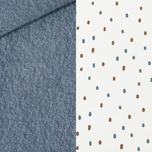 Einschlagedecke Wollwalk - Jeansblau